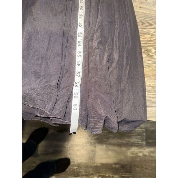 New LA FEMME Ruched Twist Column Gown In Gunmetal Size 16 Retail $438. 14 - Picture 13 of 16